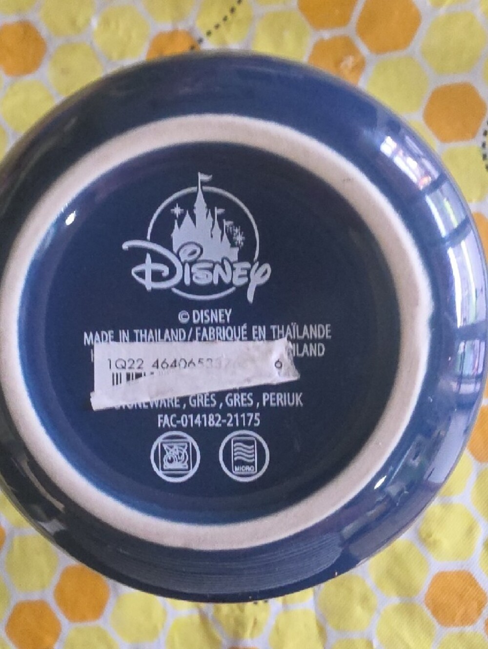 Disney Blue Ceramic Mug with White Logo - Picture 5 of 5